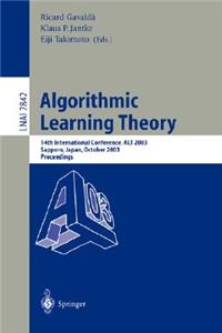 Algorithmic Learning Theory