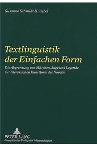 Textlinguistik Der Einfachen Form