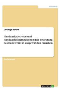 Handwerksbetriebe und Handwerksorganisationen