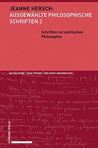 Schriften Zur Politischen Philosophie