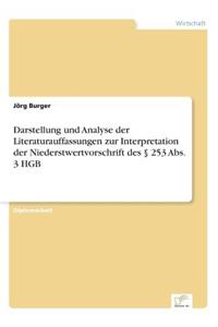 Darstellung und Analyse der Literaturauffassungen zur Interpretation der Niederstwertvorschrift des § 253 Abs. 3 HGB