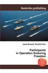 Participants in Operation Enduring Freedom