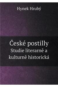 České postilly Studie literarně a kulturně historická