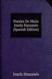 Poesies De Maria Josefa Massanes (Spanish Edition)
