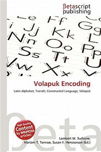 Volapuk Encoding