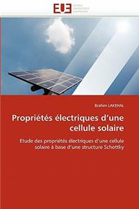 Propriétés Électriques d''une Cellule Solaire