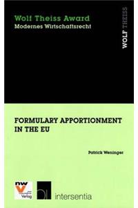 Formulary Apportionment in the EU