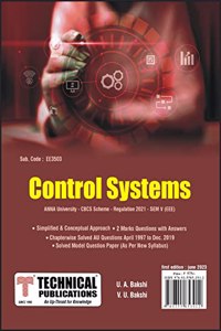 Control Systems for BE Anna University R21CBCS (V - EEE - EE3503)