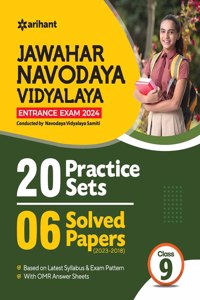 Jawahar Navodaya Vidyalaya Class 9 (20 Practice Sets & 6 Solved Papers) Exam 2024