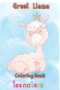Great Llama Coloring Book teenagers