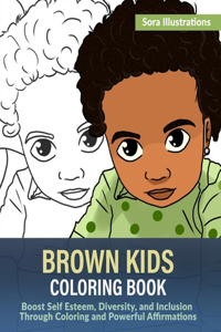 Brown Kids Coloring Book