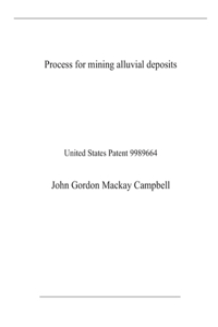 Process for mining alluvial deposits