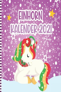 Einhorn Kalender 2021