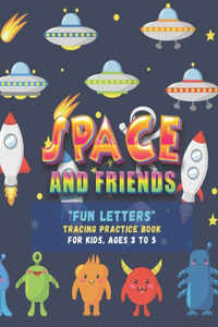 FUN LETTERS Tracing Practice Book: Activity Book for Kids, Ages 3 to 5, Large Paper, Trace the Letter Book, Quiet Time for You and Fun for Kids