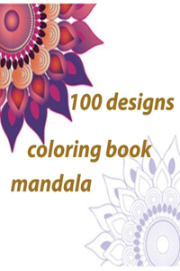 100 designs coloring book mandala