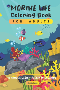 Marine Life Coloring Book For Kids