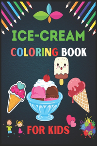Ice Cream Coloring Book for Kids