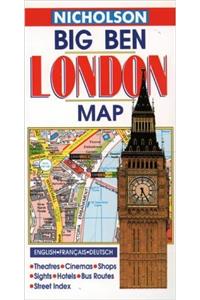 Nicholson London Big Ben Map