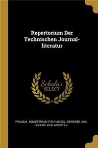 Repertorium Der Technischen Journal-literatur