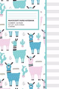 Manuscript Paper Notebook