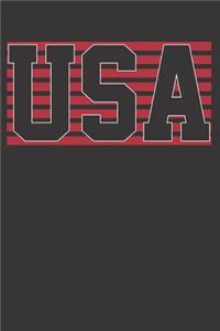 USA American Country Notebook Journal