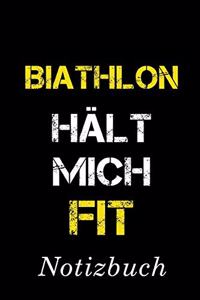 Biathlon Hält Mich Fit Notizbuch