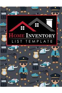 Home Inventory List Template