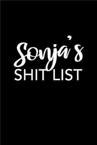 Sonja's Shit List
