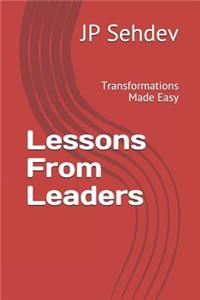 Lessons From Leaders