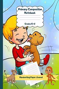 Primary Composition Notebook Grades K-2 Handwriting Paper Journal