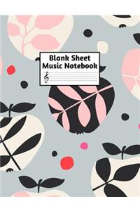 Blank Sheet Music Notebook