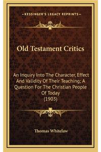 Old Testament Critics