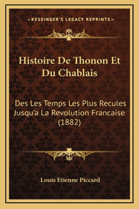 Histoire De Thonon Et Du Chablais