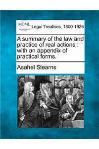 summary of the law and practice of real actions