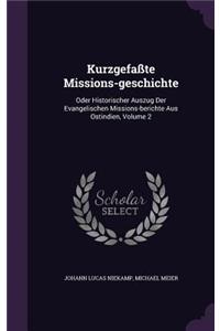 Kurzgefasste Missions-Geschichte