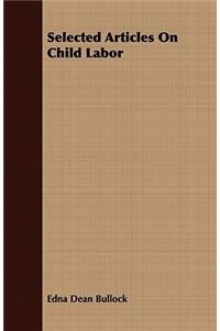 Selected Articles on Child Labor