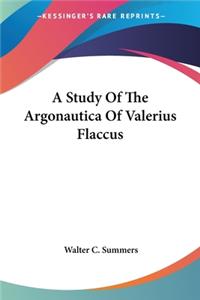Study Of The Argonautica Of Valerius Flaccus
