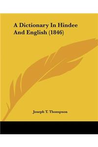 Dictionary In Hindee And English (1846)