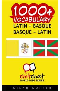 1000+ Latin - Basque Basque - Latin Vocabulary