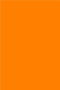 Journal Orange Color Simple Monochromatic Plain Orange