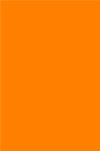 Journal Orange Color Simple Monochromatic Plain Orange