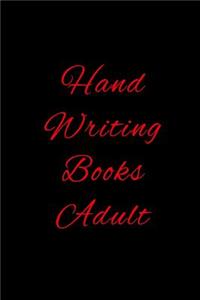 Hand Writing Books Adult