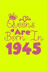 Queens Are Born In 1945 Notebook