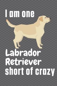 I am one Labrador Retriever short of crazy