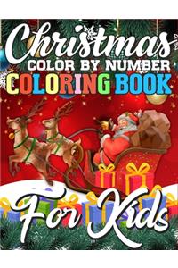 Christmas Color By Number Coloring Book for Kids