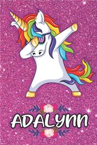 Adalynn - Dabbing Unicorn Notebook