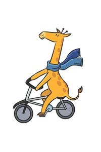 Sporty Giraffe Bike Notebook