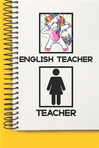 English Teacher Awesome unicorn Tutor Gift For Best English Teacher A beautiful personalized