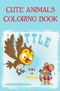 Cute Animals Coloring Book