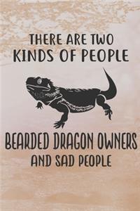 There Are Two Kinds Of People Bearded Dragon Owners And Sad People Notebook Journal